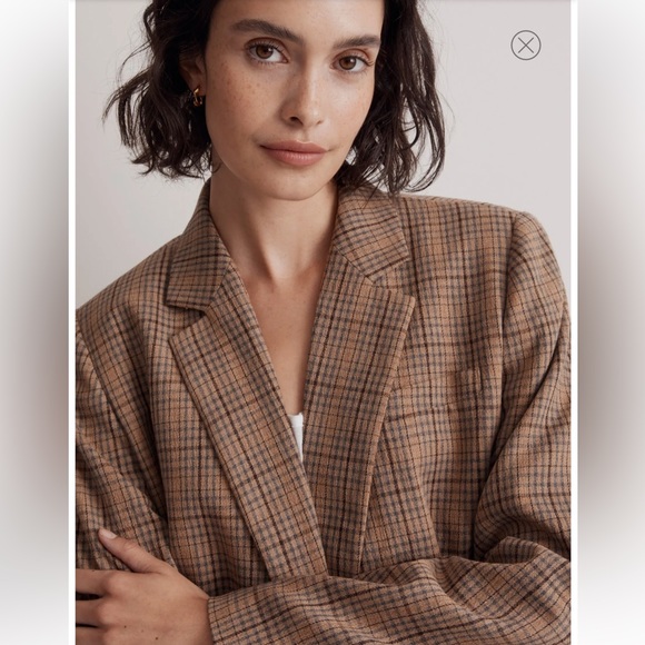 Madewell Caldwell Double Breasted Jacket NWT 2X - Picture 3 of 10